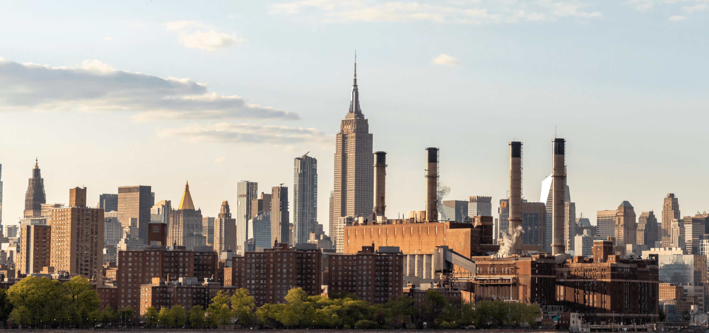 View of Manhattan skyline from Williamsburg, Brooklyn