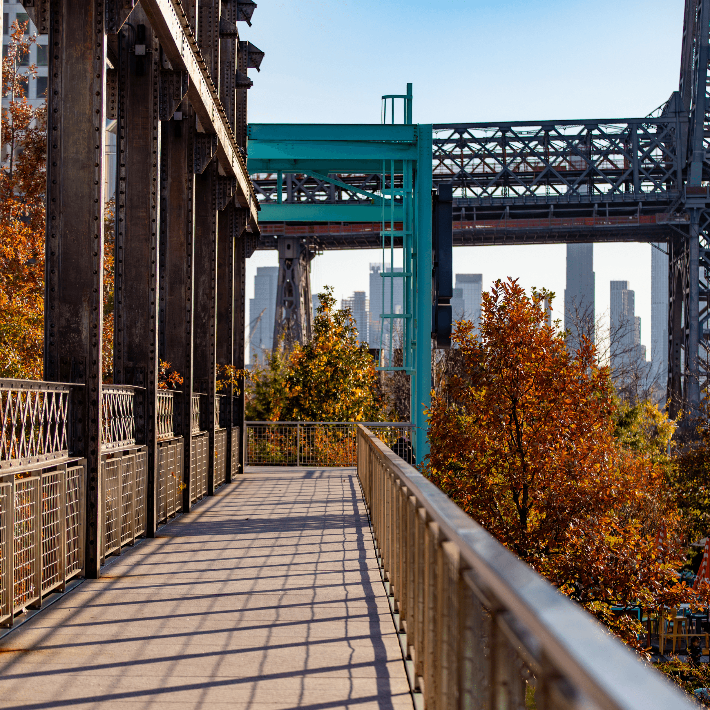 Pedestrian bridge in Williamsburg, Brooklyn