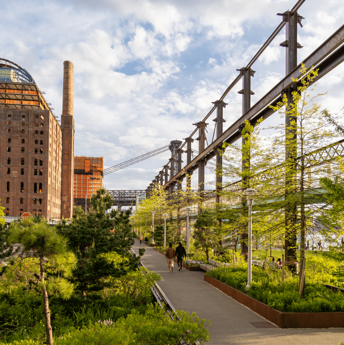 Walking trail in Williamsburg, Brooklyn