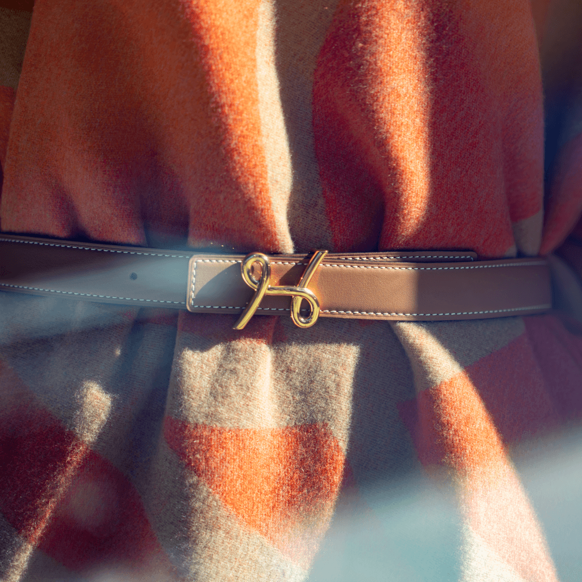 Closeup of woman’s belt - Fashion in Williamsburg, Brooklyn